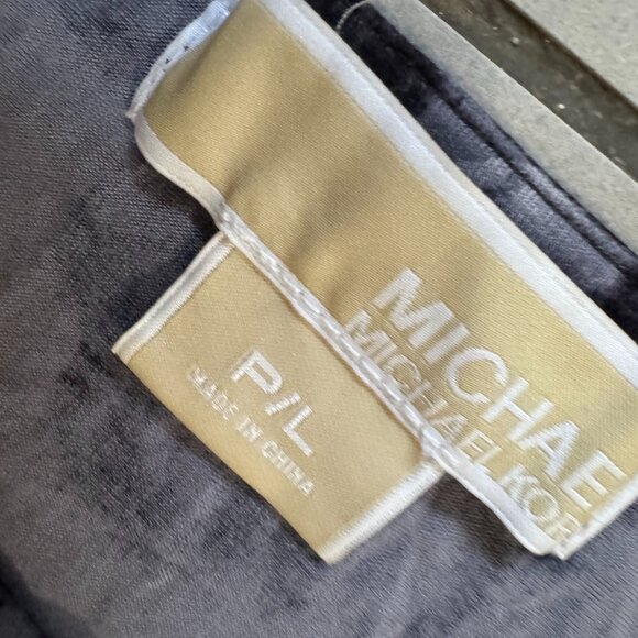 Michael Kors Animal Print Ruched Side Top Women’s Size PL - Picture 2 of 5